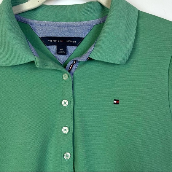 2/$30 Tommy Hilfiger Green Polo Shirt - Size Small - Picture 4 of 6